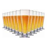 Jogo Copos Taças Cerveja Vidro Conjunto Kit 12 Pcs
