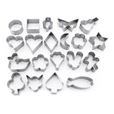 Jogo Cortador Petit Four inox 20 Peças