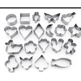 Jogo Cortador Petit Four Inox Com 20pç