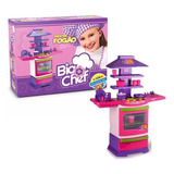 Jogo Cozinha Infantil Completa Master Fogão Big Chef