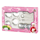Jogo Cozinha Lucy Panela Tacho Inox Brinquedo Menina Promo