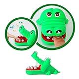 Jogo Crocodilo Jacare Morde Dedo Infantil De Mesa Brinquedo Dentista Pegadinha Presente Para Crianças Cor Verde Premium FastJoy Mini 