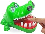 Jogo Crocodilo Jacare Morde Dedo Infantil De Mesa Brinquedo Dentista Pegadinha Presente Para Crianças Cor Verde Premium FastJoy