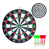 Jogo D Dardos Alvo Dupla Face Tabuleiro 30cm 6 Dardos Top