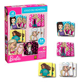 Jogo Da Memória Barbie Boneca 54 Pçs Grow Brinquedo Criança
