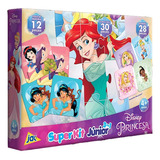 Jogo Da Memoria Quebra Cabeça E Domino Das Princesas Disney