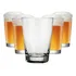 Jogo De 12 Copos Caldereta De Chopp Vidro Resistente 350 Ml