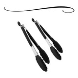 Jogo De 2 Pegadores De Aço Inox E Silicone Churrasco Salada