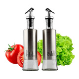 Jogo De 2 Porta Temperos Liquidos Para Cozinha Vidro 300ml