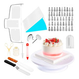 Jogo De 48 Bicos Para Confeitar Em Inox Kit Com 73 Peças