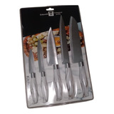 Jogo De 5 Facas Churrasco E Cozinha Super Corte