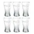Jogo De 6 Copo Coca Cola Vidro 300ml Nadir Transparente