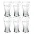 Jogo De 6 Copo Coca Cola Vidro 300ml Nadir Transparente
