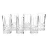 Jogo De 6 Copo Requinte 370ml Vidro Transparente Casambiente