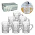 Jogo De 6 Mini Canecas Ke Home De Vidro Cozinha Moon Stone
