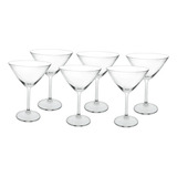 Jogo De 6 Tacas Para Martini Bohemia Gastro Em Cristal 280ml