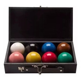Jogo De 8 Bolas Lisas Estojo P Snooker Bilhar Sinuca