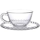 Jogo De 8 Pecas Para Cha Diamante Em Cristal 200ml TRANSPARENTE L Hermitage Full Fit Modelo 28533