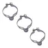 Jogo De Abraçadeiras Bike Guias 25,4mm Caloi Monark Peugeot