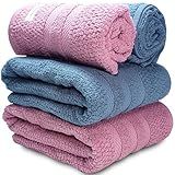 Jogo De Banho Buddemeyer Vanilla Extra Soft 100  Algodão Toalha Alta Absorção Macia Grande 4 Peças   Banho E Rosto   Presente  Azul Rosa 1665 1136 