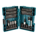 Jogo De Bits E Soquetes 1 4 47 Peças Makita D73461