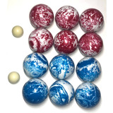 Jogo De Bocha C 12 Bolas Balin Peso 950g Diametro 107mm