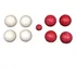 Jogo De Bocha P grama  Areia Ou Saibro   Vermelho E Branco