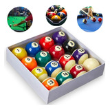 Jogo De Bolas Faixadas 50mm Branca Sinuca Snooker Bilhar