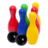 Jogo De Boliche Brinquedo Infantil Criança 6 Pinos E 2 Bolas