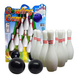 Jogo De Boliche Infantil  8 Pinos De 10 Cm 2 Bolas De 5 Cm Bowling Game