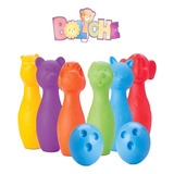 Jogo De Boliche Infantil Coleção Bichinhos Roma Brinquedos
