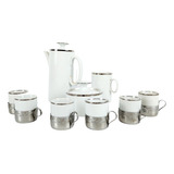 Jogo De Café Com Suporte Metálico Vera Cruz