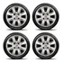 Jogo De Calota Ford Ka Fiesta Focus Prata Novo Aro 14 G340j