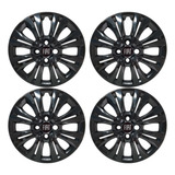 Jogo De Calota Preta Black Piano Fiat Argo Aro 14 G245pbj
