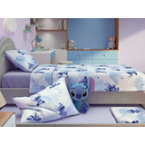 Jogo De Cama 3 Peças Lepper Personagens 100 Algodão Cor Stitch