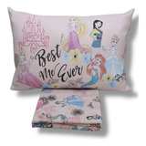 Jogo De Cama Infantil Princesas Ariel Solteiro 2 Pçs Disney
