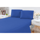 Jogo De Cama Lençol Queen Size 4 Peças Carinho 170 Fios Liso