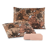 Jogo De Cama Queen Lençol 3 Peças 100 Algodão Estampado Cor R3 Desenho Do Tecido Liso Com Fronhas Estampadas