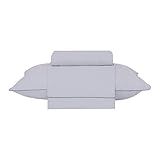 Jogo De Cama Solteiro Percal 180 Fios Buddemeyer Basic Percalle 100 Algodão Penteado Cinza 3 Peças