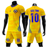 Jogo De Camisa Short Fardamento Uniforme Futebol Kit 13pc