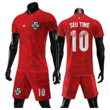 Jogo De Camisa Short Fardamento Uniforme Futebol Kit 21pc