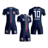 Jogo De Camisa Short Fardamento Uniforme Futebol Kit 22pc
