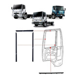 Jogo De Canaleta E Pestana Vidros Ford Cargo Até 2012 8 pçs