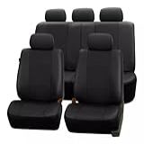 Jogo De Capa Em Couro Para Banco Carro Automotivo Em Couro Vw Voyage G5 G6 G7 G8 Preto 