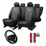 Jogo De Capa Gol G2 G3 G4 G5 G6 Couro Corino Bordado Vw