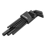Jogo De Chave Allen 1 5mm A 10mm 9 Peças Longa Crv Vonder
