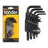 Jogo De Chave Torx T10 A T50 Com 9 Peças Vonder Torque Tork