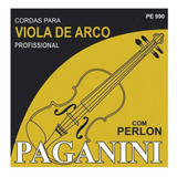 Jogo De Coedas Viola De Arco Perlon Paganini Pe990