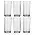 Jogo De Copo Vidro Liso 240 Ml Conjunto 6 Und Suco Agua Kit Cor Transparente