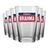 Jogo De Copos Cerveja Chopp Brahma 350ml Nadir 6 Peças